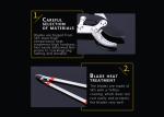 Telescopic Elbow Manual Pruning Shears Plastic Coated SK5 Material