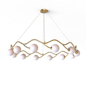 China G9 Bulbs Modern Pendant Light D600*H180mm High Temperature Resistance wholesale