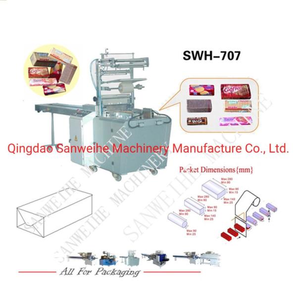 220V Wafer Packing Machine X-Fold Wrap Sealing Packaging Machine