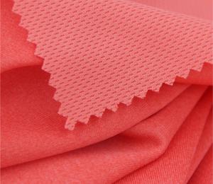 China Running Apparel Interlock Knit Fabric Honeycomb Mesh Moisture Absorption wholesale