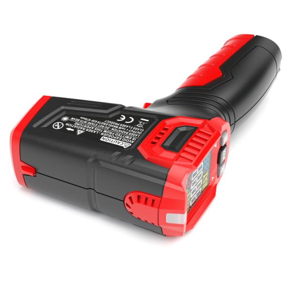 HT650B Non Contact Laser Temperature Infrared Thermometer Black / Red Color