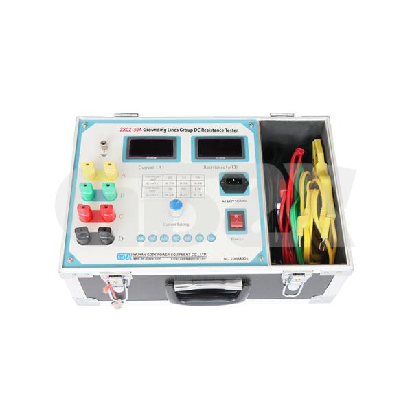 30A Intuitive Display DC Resistance Tester Grounding Lines Group High Accuracy