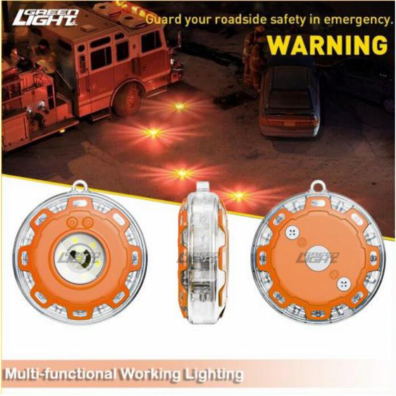 Multi-functional Working LED Safety Flare Lights Magnetic Adsorption Powerful Outdoor Lighting
