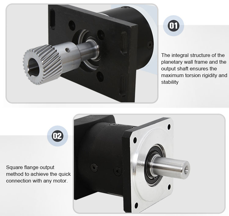 3.5-1167rpm Output Speed High Precision Planetary Gearbox for Servo Motor