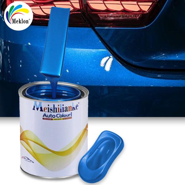 Quality Acrylic Car 1K Base Paint Blue Color Acrylic Polymer Auto Paint Car Refinish Auto PU Color Polyurethane Spraying Paint for sale