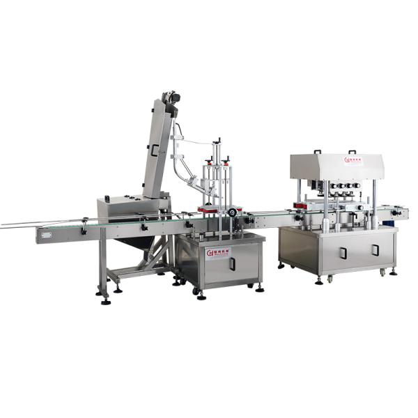 Fully Automatic Linear Plastic Thread Bottle Capper Capping Machine for Capping Wheel Rubbing