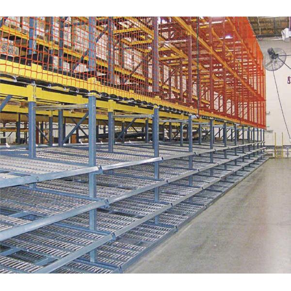 Custom Size Movable Racking Systems / Pallet Flow Rack With Cold Rolled Technique