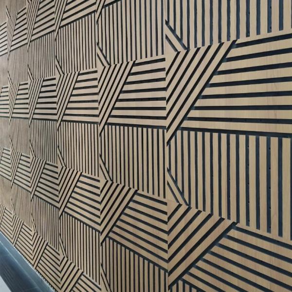 Modern Interior Sound Proof Acoustic Wood Panel Wall Decoration
