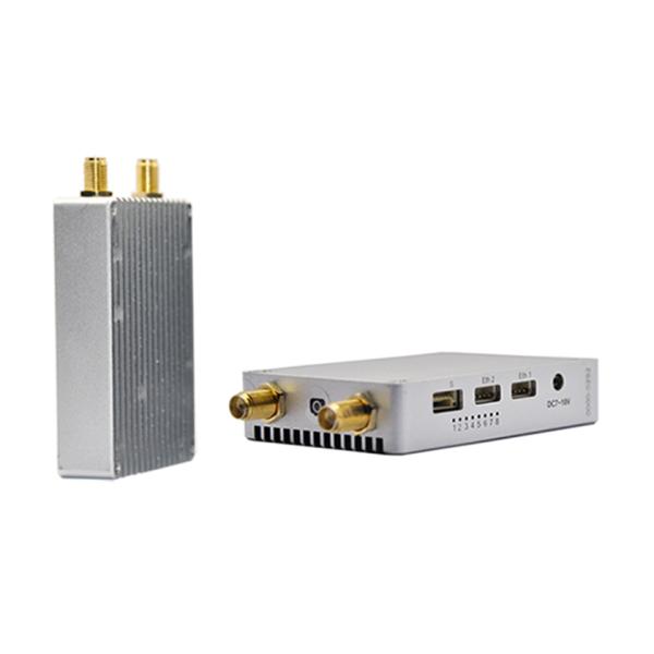 10km 1Watt UAV Video Transmitter Robust RJ45 Ethernet Wireless Transceiver with TTL RS232 for IP Camera