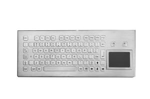 Weatherproof  stainless keyboard industrial metal keyboard with touchpad and function keys