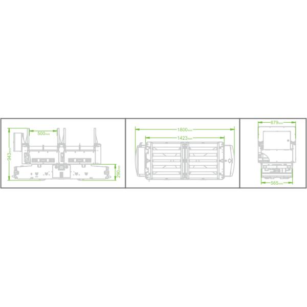 WMS System Omni Directional Roller Conveyor AGV Robot With Roller Platform