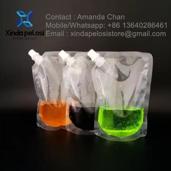 Waterproof Custom Color Glitter Sparkle Lip Gloss Lip Gloss Stand-Up Pouch