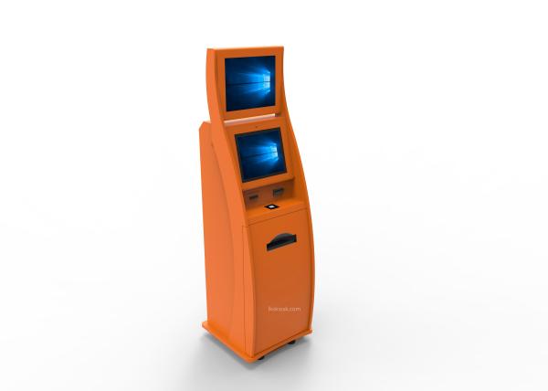 Quality High Brightness Free Standing Kiosk 24 Inch Touch Monitor With 2D Barcode Scanner for sale