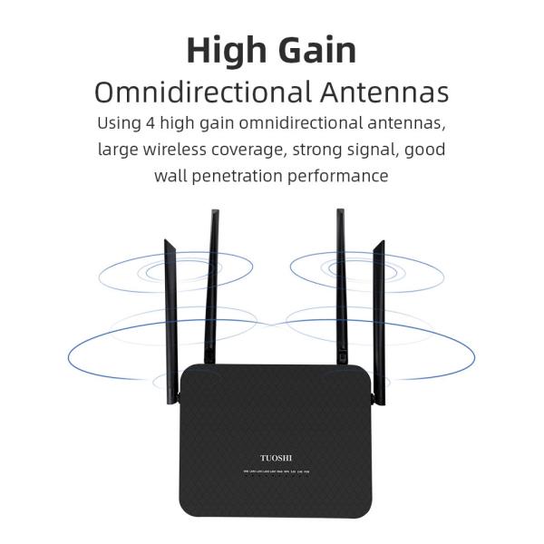 WAN LAN 802.11ax Wifi 6 Router 2.4GHz Built In Firewall