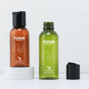 China Customized PETG Cosmetic Flip Cap Bottle Silk Screen on sale