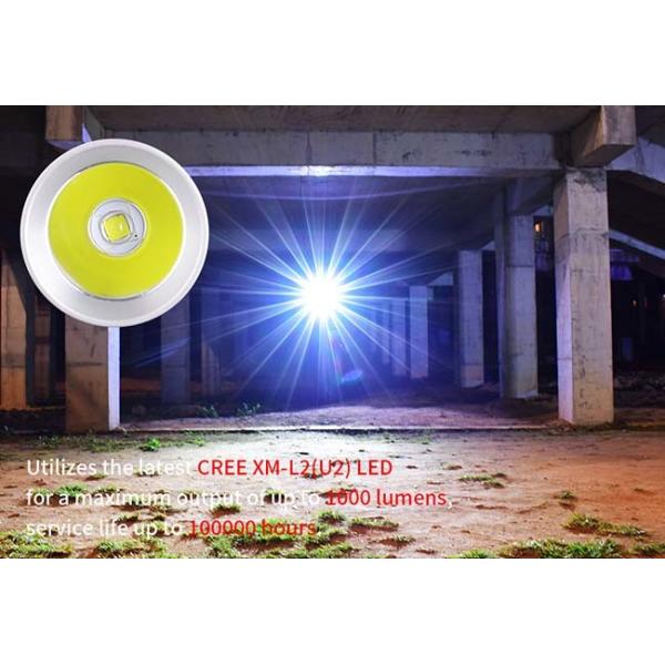 1000Lm High Power Rechargeable Tactical LED Flashlight IP68 Cree LED