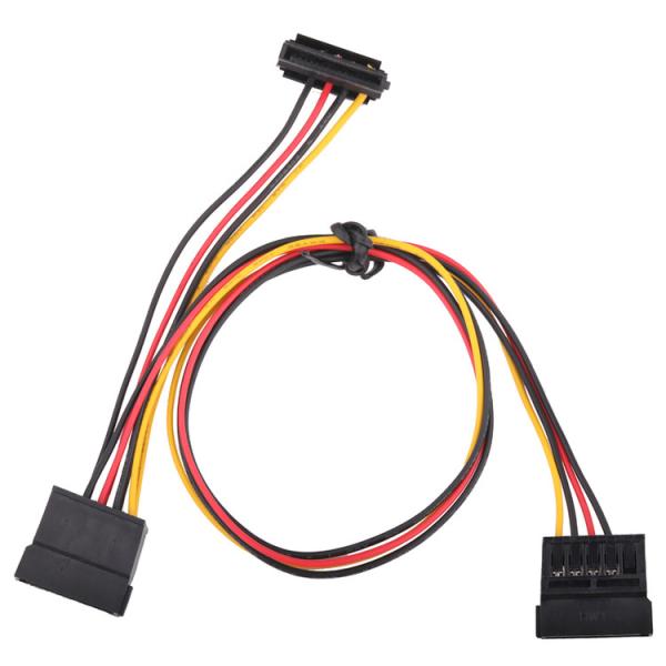 SATA Custom Cable Assembly E320444 UL1007 Transitioning From C01-15CF41000A To C01-H-157F100A