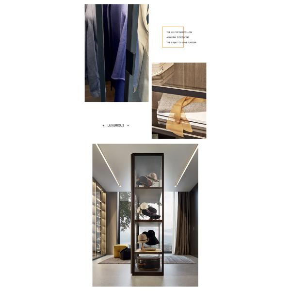 Bedroom Living Room Glass Door Closet , Modern High Gloss Wardrobe