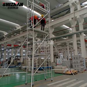 China Easy Install Mobile Aluminum Scaffolding Tower 3m 12m Height wholesale