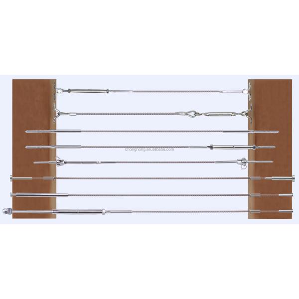 Stainless Steel Aircraft Cable T316 7x7 Steel Cable Ropes for Decking Railing System 7*7 1/8" Wire Rope Diameter 1/4 inch