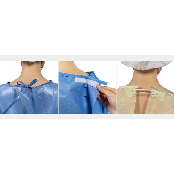PP PE Disposable Isolation Gown Blue Non Woven Level 1-2