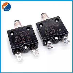 China L1 Series Electronic Current Limiter Push Manual Reset Overload Protector Single Pole 50V DC Circuit Breaker wholesale