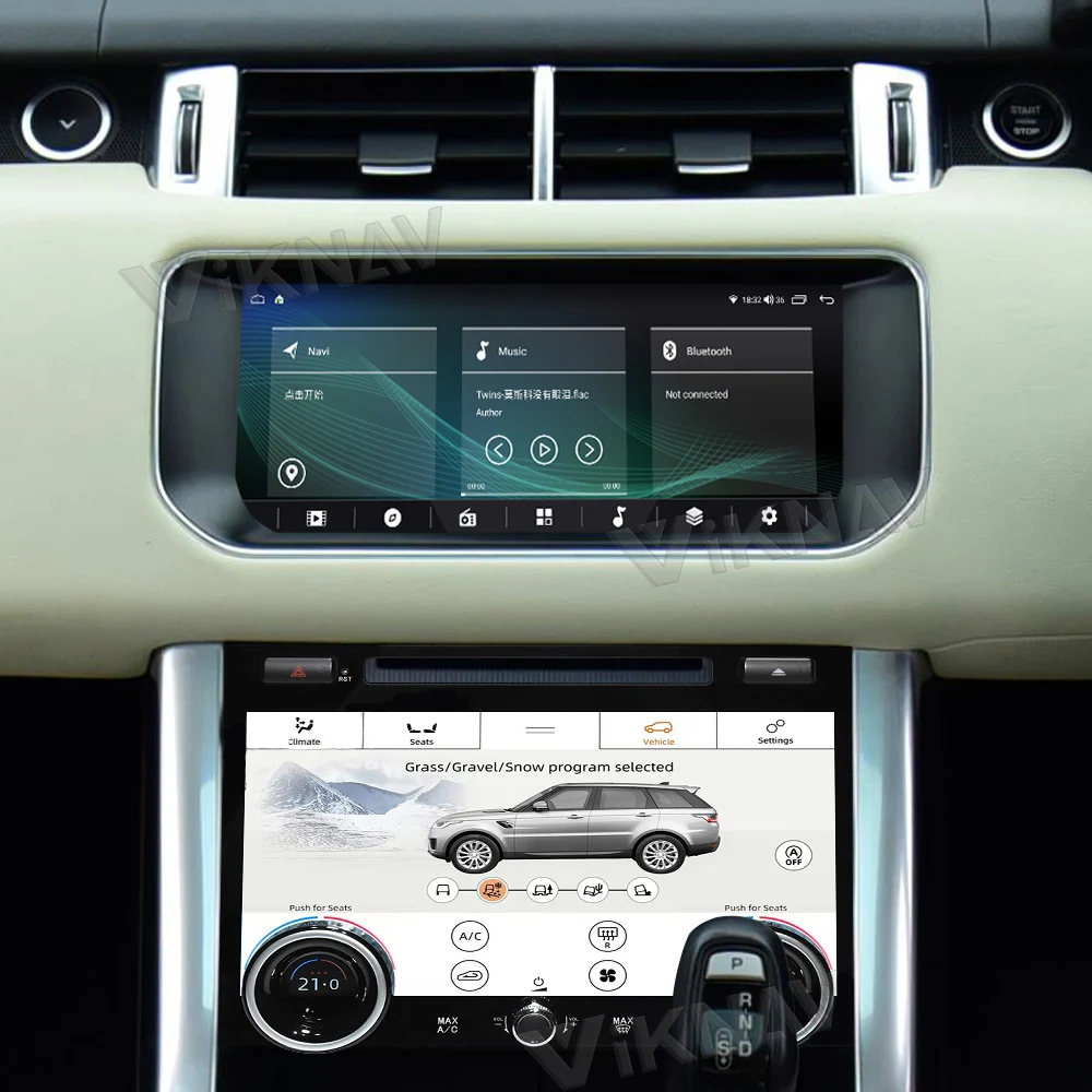 Viknav Android 12 Touch Screen Car Radio For Range Rover Sport L494 2013-2017 GPS Navigation Multimedia Player Android Auto