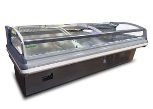 China Custom Commercial Meat Display Freezer With Removable Glass Cover R404a wholesale