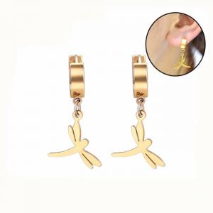 China New simple dangle huggie earrings gold plated huggie hoop earrings on sale