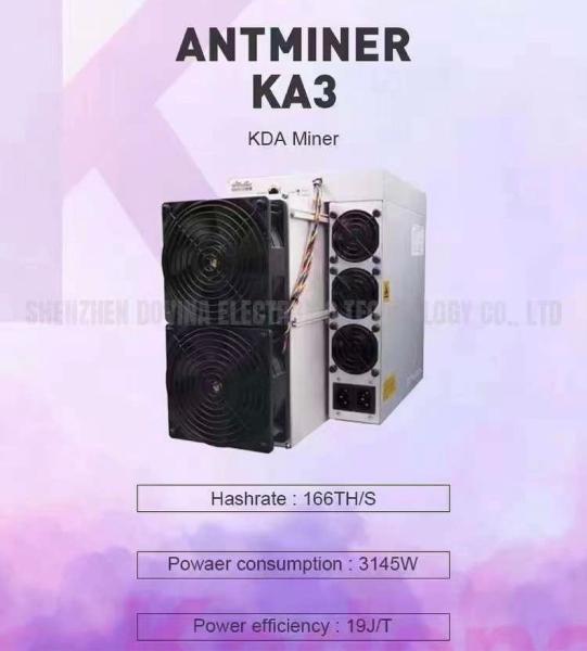 Quality Antminer KA3 166T Crypto Mining Machine Mining Plan Asic Blockchain Kadena Miners for sale