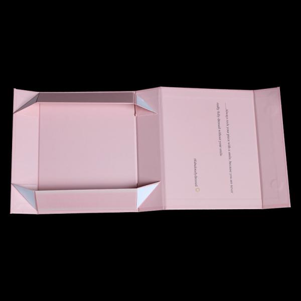 Book Shape Debossing Magnetic Garment Packaging Boxes With Ribbon
