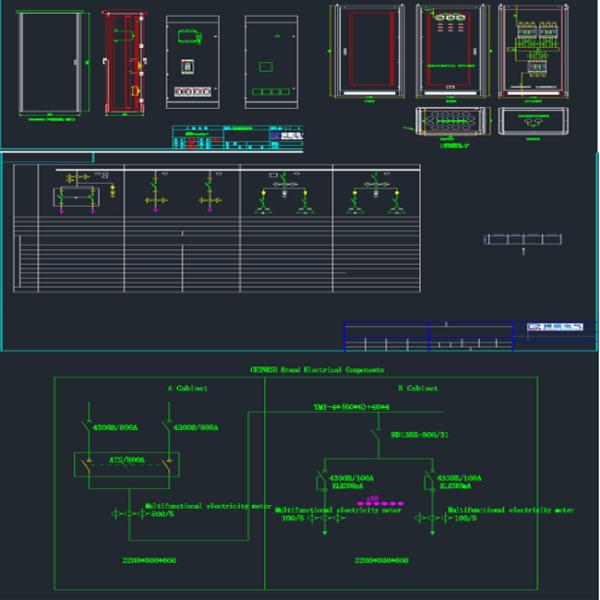 4 Phase Power Supply Compact Transformer Substation for Electrical Grid Systems and Highway