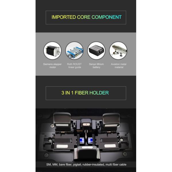 Auto focus Fiber Optic Fusion Splicer , ROSH ISO9001 Ftth Splicing Machine