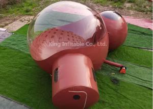 China Brown 5m Inflatable Bubble Tent Camping House For Outdoor Hotel on sale