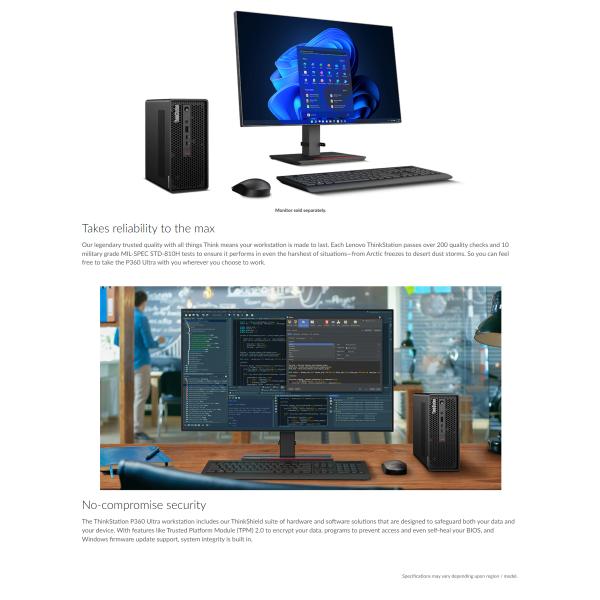 Lenovo Thinkstation P360 Ultra I5-12500 Tower Workstation