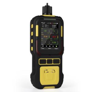 6 In 1 Multi Gas Detector EX O2 CO H2S CO2 NO2 C2H4 Portable Gas Monitor