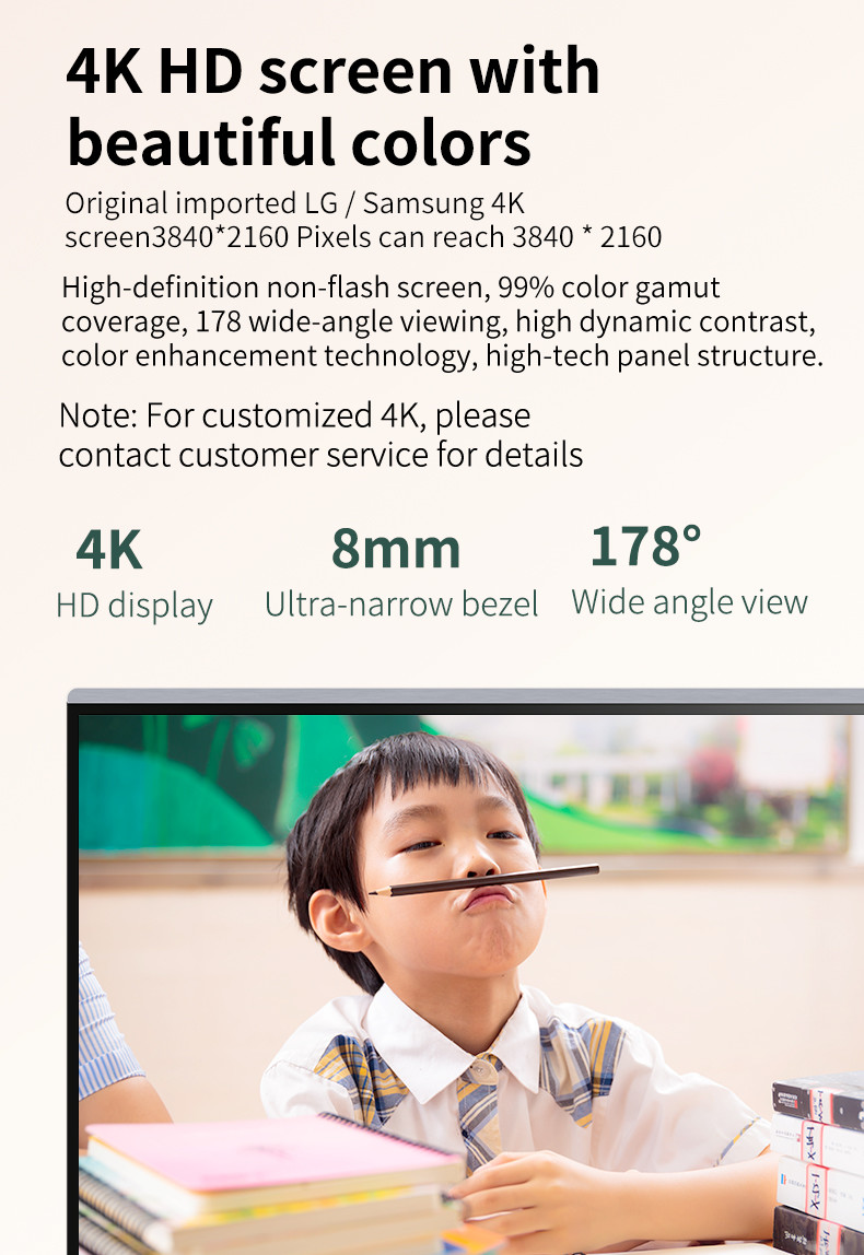 Multimedia Electronic LCD Interactive Whiteboard 55 Inch Online Education
