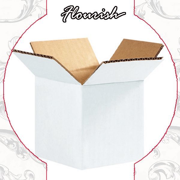 3 Ply B Flute Flat Pack Cardboard Boxes Folding White Carton Box For Wine Beer Milk Beverage