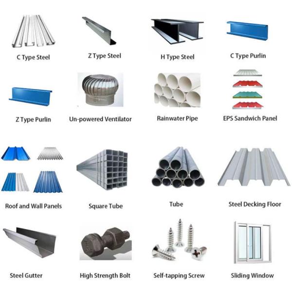 Sandwich Panel Steel Structure Fabrication Industry Leading Performance Hot Dipped Galvanized