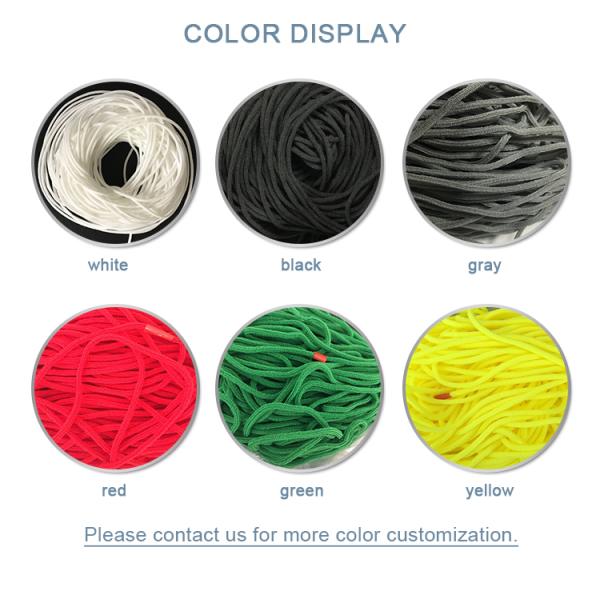 Adjustable Elastic Ear Straps Loop Disposable Face Mask Korea Colorful KF94 3.5mm 5mm