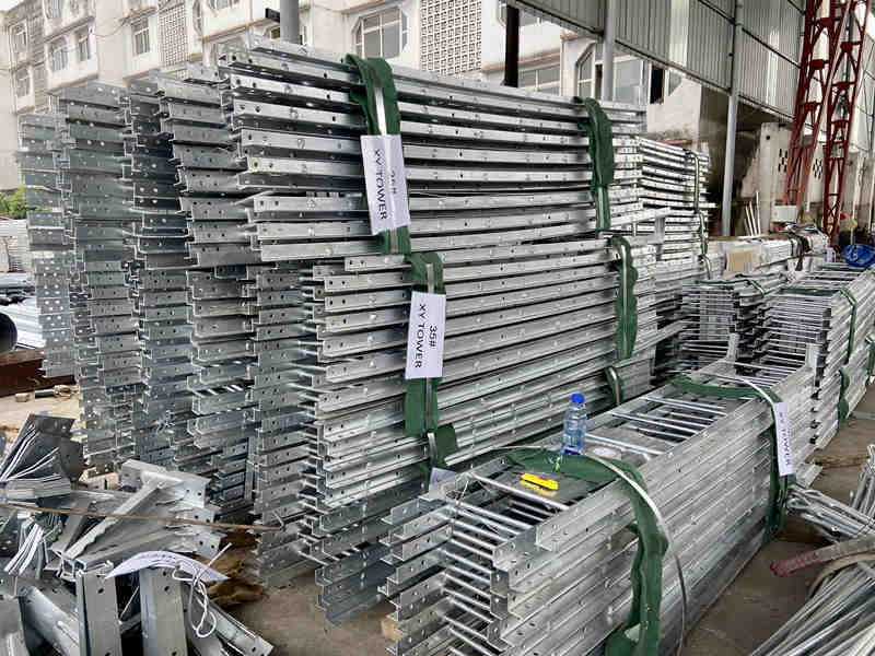 Electrical Power Transmission Angle Steel Substation Transformer Steel Structures