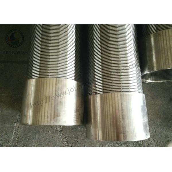 Water Well Screen Johnson V Wire Screen , Stainless Steel Wedge Wire Screen