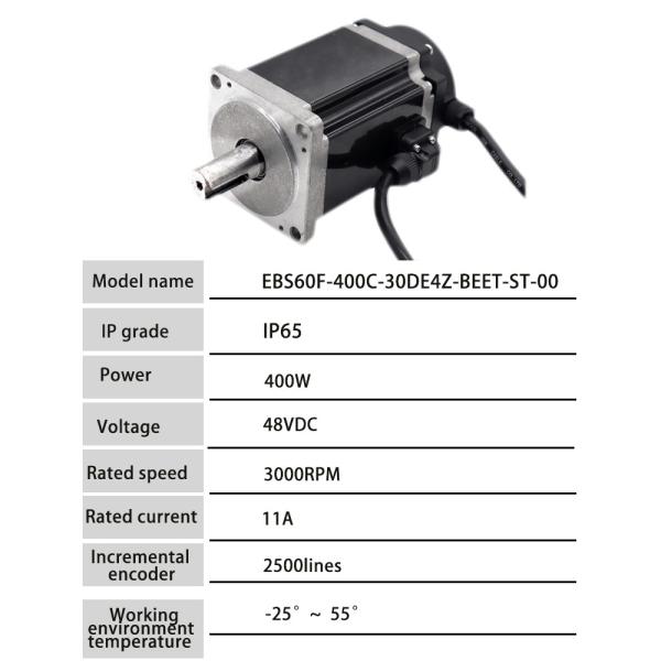 Incremental Encoder 3000rpm Servo Motor 24V For Solar Tracker
