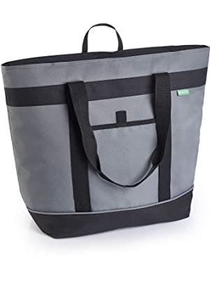 Gray Insulated Cooler Bag HD Thermal Soft Sided Insulated Cooler
