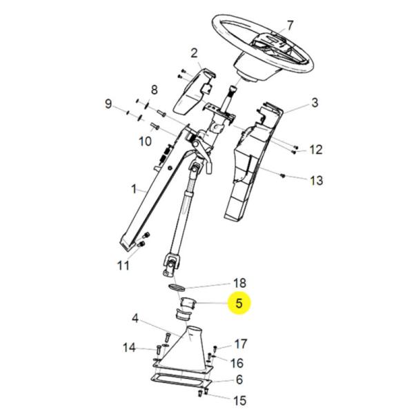 LG9716470010 Steering Column Bushing For SINOTRUK HOWO Light Truck Steering System