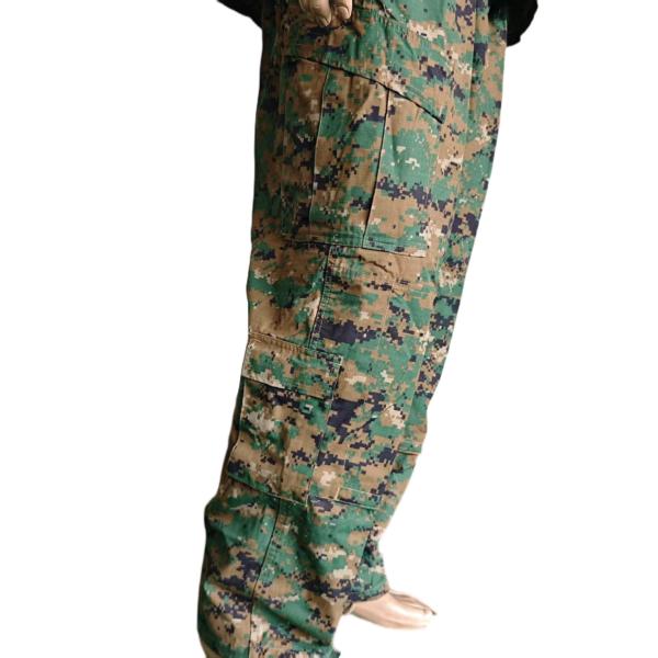 ACU Military Uniform Digital Woodland Camouflage Tactical Field Uniform 50 50 Nylon Cotton Material