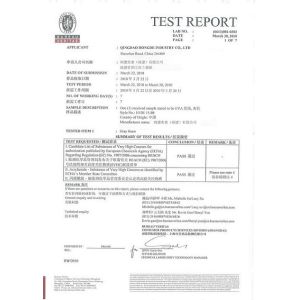 Qingdao Hongde New Material Co., Ltd Certifications