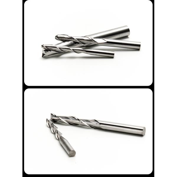 YingBa Customized CNC Router Bit 6mm Two Flute Spiral Solid Carbide End Mill Wood Milling Cutters for MDF Wood Working Tool