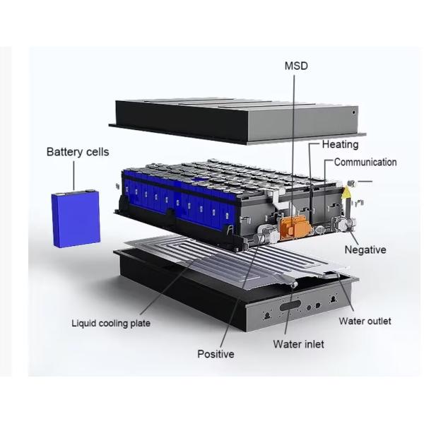 Rechargeable 144V 412AH Electric Boat Lithium Ion Battery 4000 Cycles Life