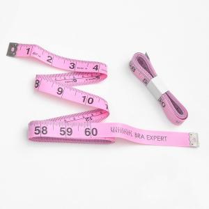 China Cute Pink Clothing Tape Measure , 60 Inches Clothing Ruler Tape With Inch Metric on sale